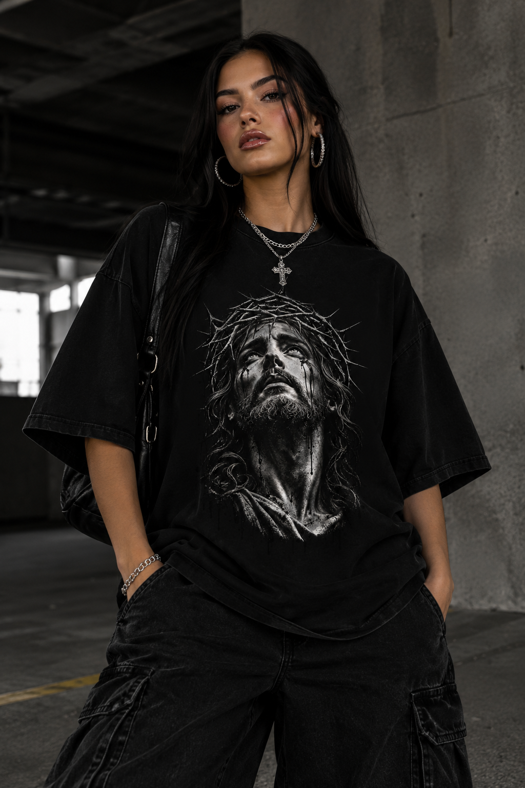 Crown of Thorns Jesus Tee