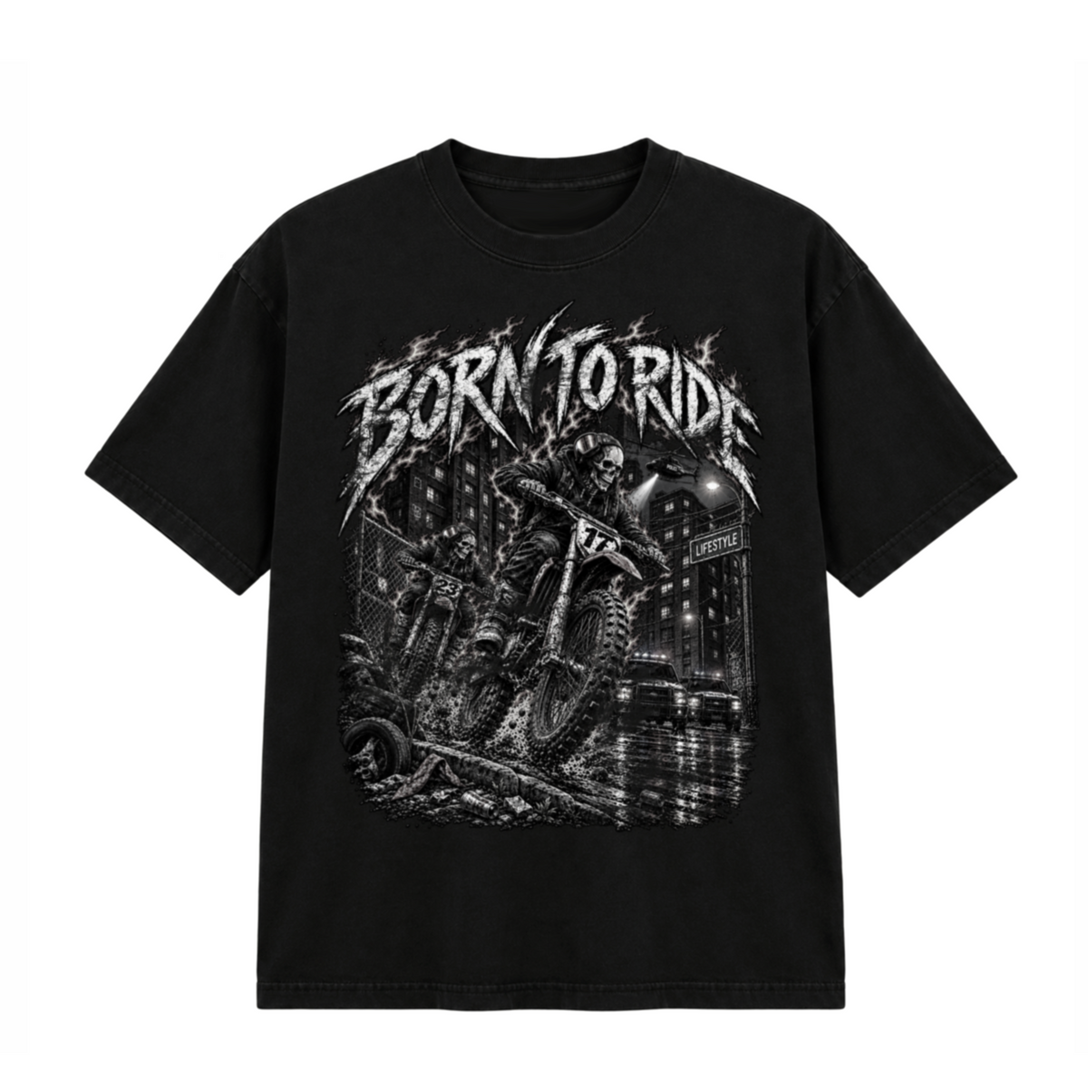 Born to Ride Dirt Bike Tee