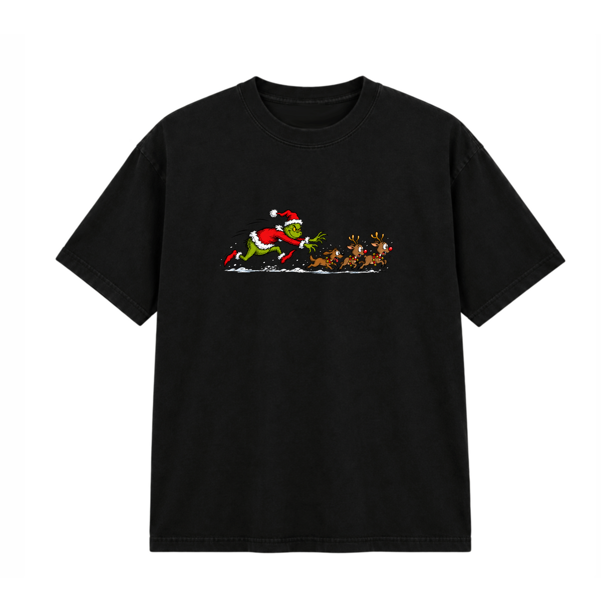 Grinch Santa Dash Tee